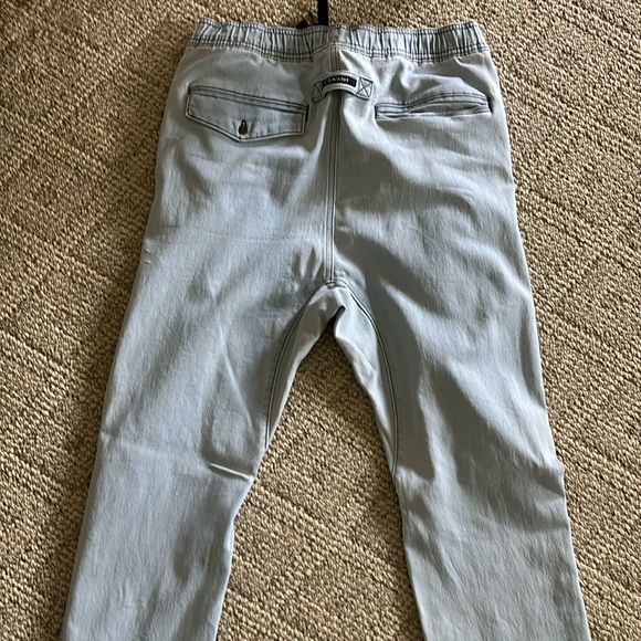 Zanerobe drop crotch jogger faded stretch denim pant - Picture 3 of 9